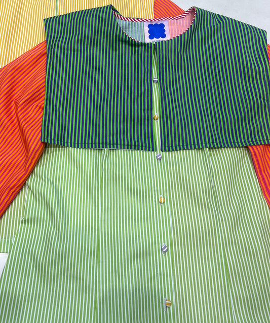 Marta blouse: Offcuts rainbow