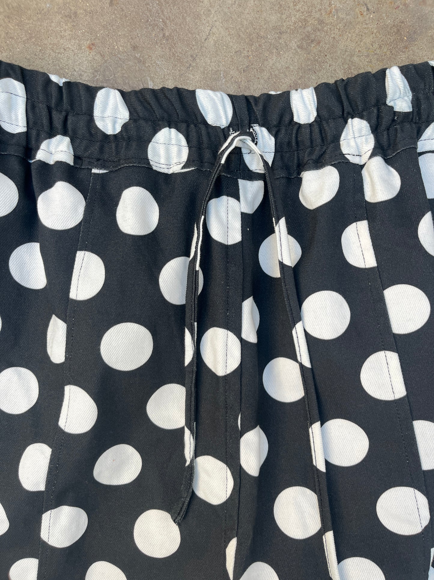 ROSER TROUSERS: Limited edition Polka dot denim
