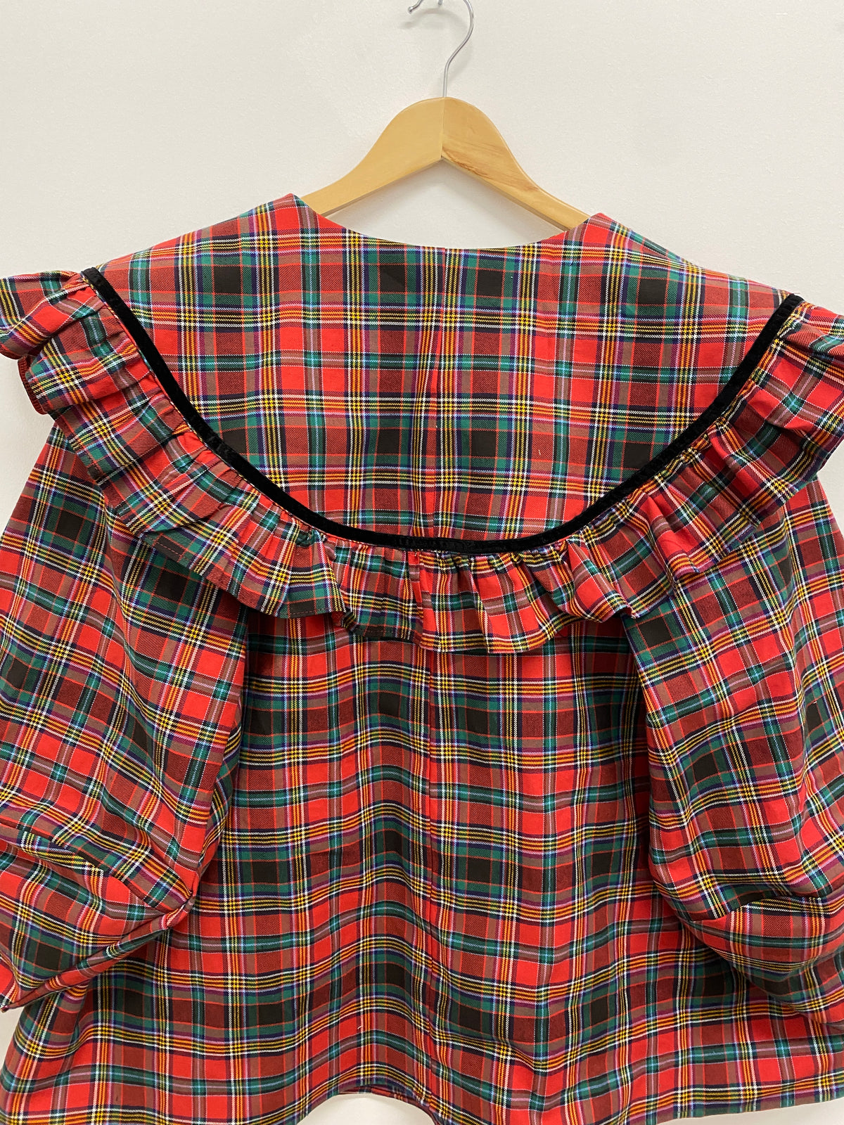 Olivia blouse: Deadstock brushed cotton.