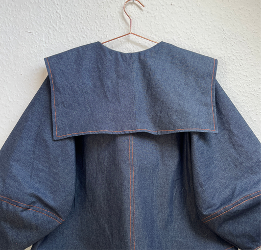 Dali mini dress: Indigo denim