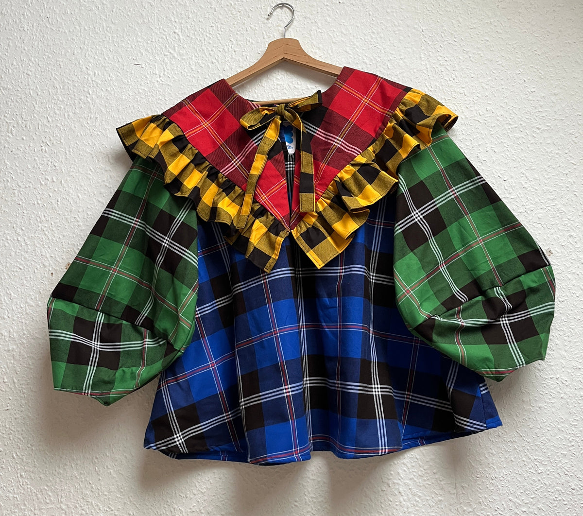 OLIVIA BLOUSE: Fabric mix