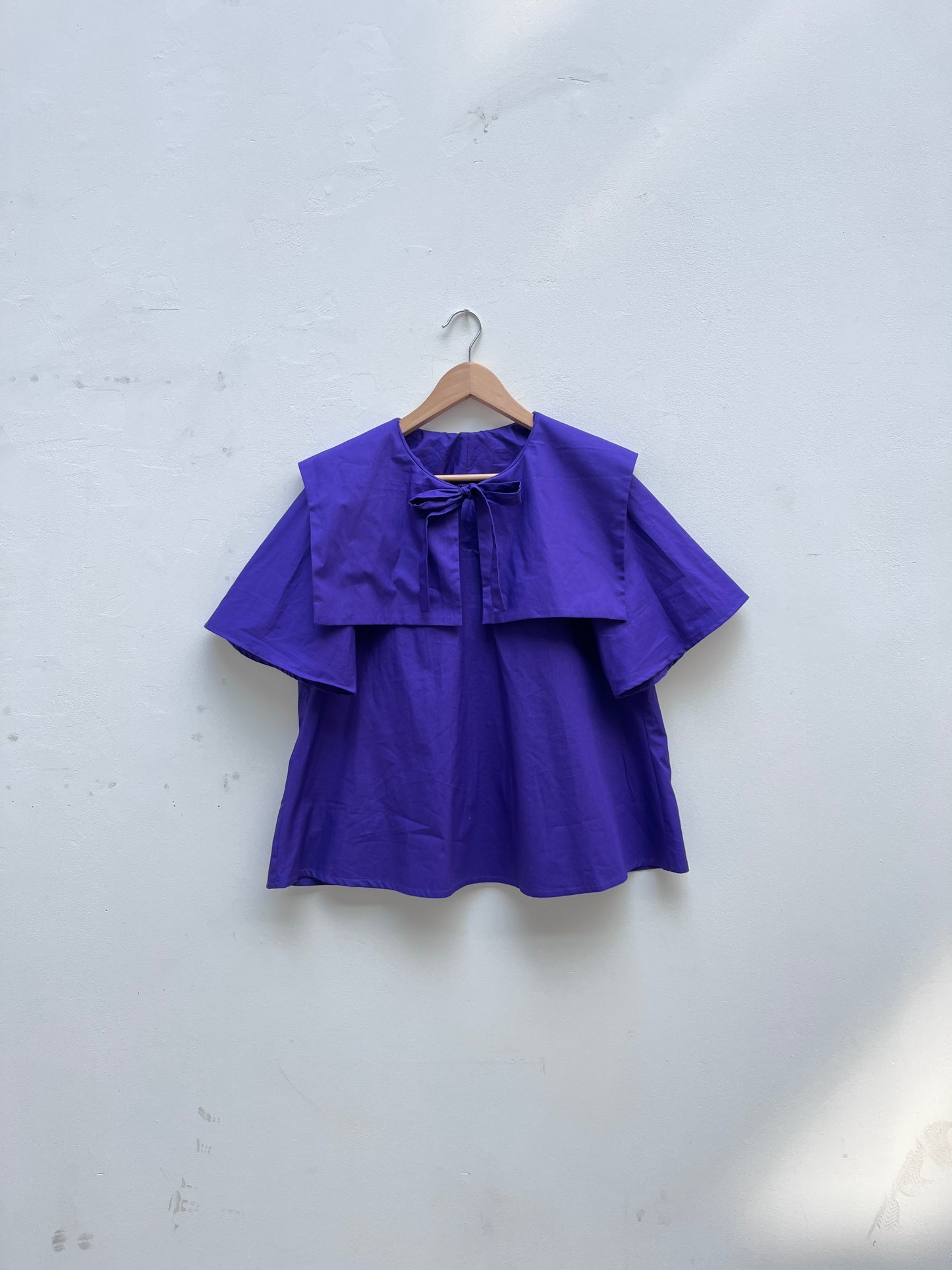 Purple cotton Poplin blouse. Size Small Petite