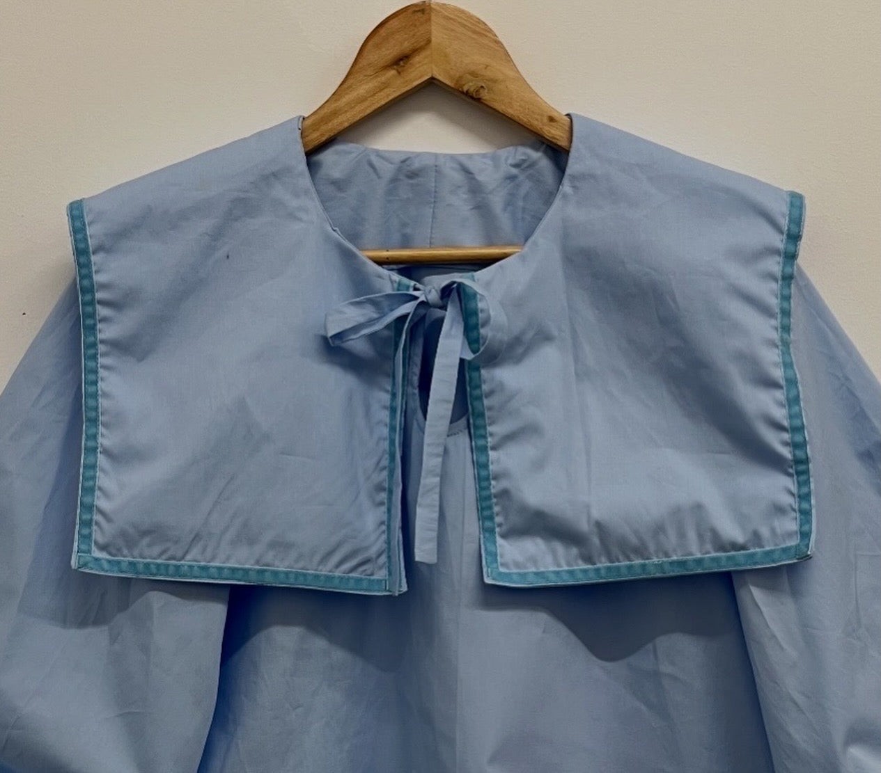 DALI BLOUSE: Plain coton poplin