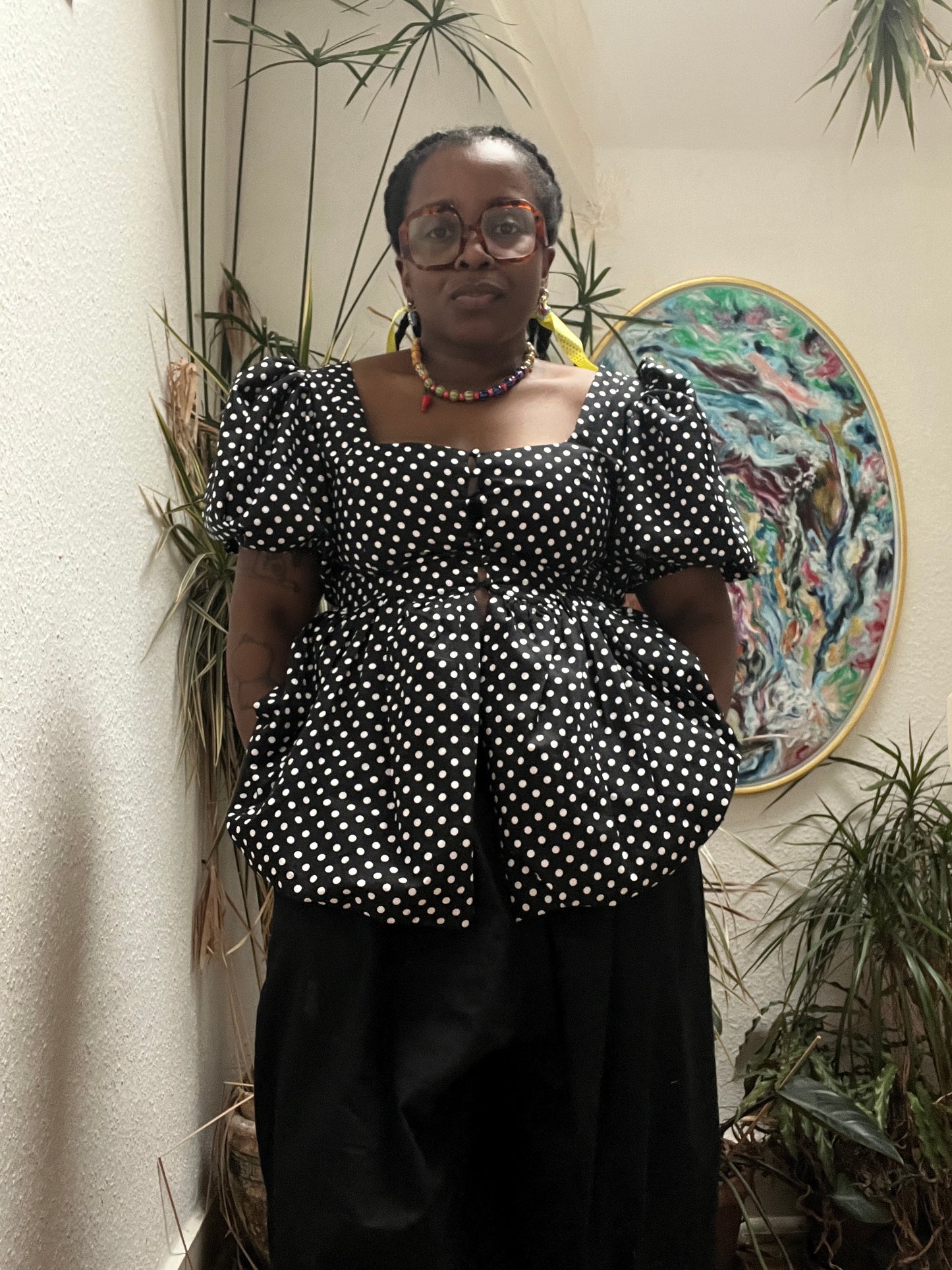 LIDIA BLOUSE: Cotton poplin