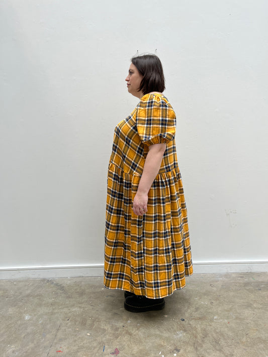 CARMEN DRESS: John Louden Brushed cotton collection.
