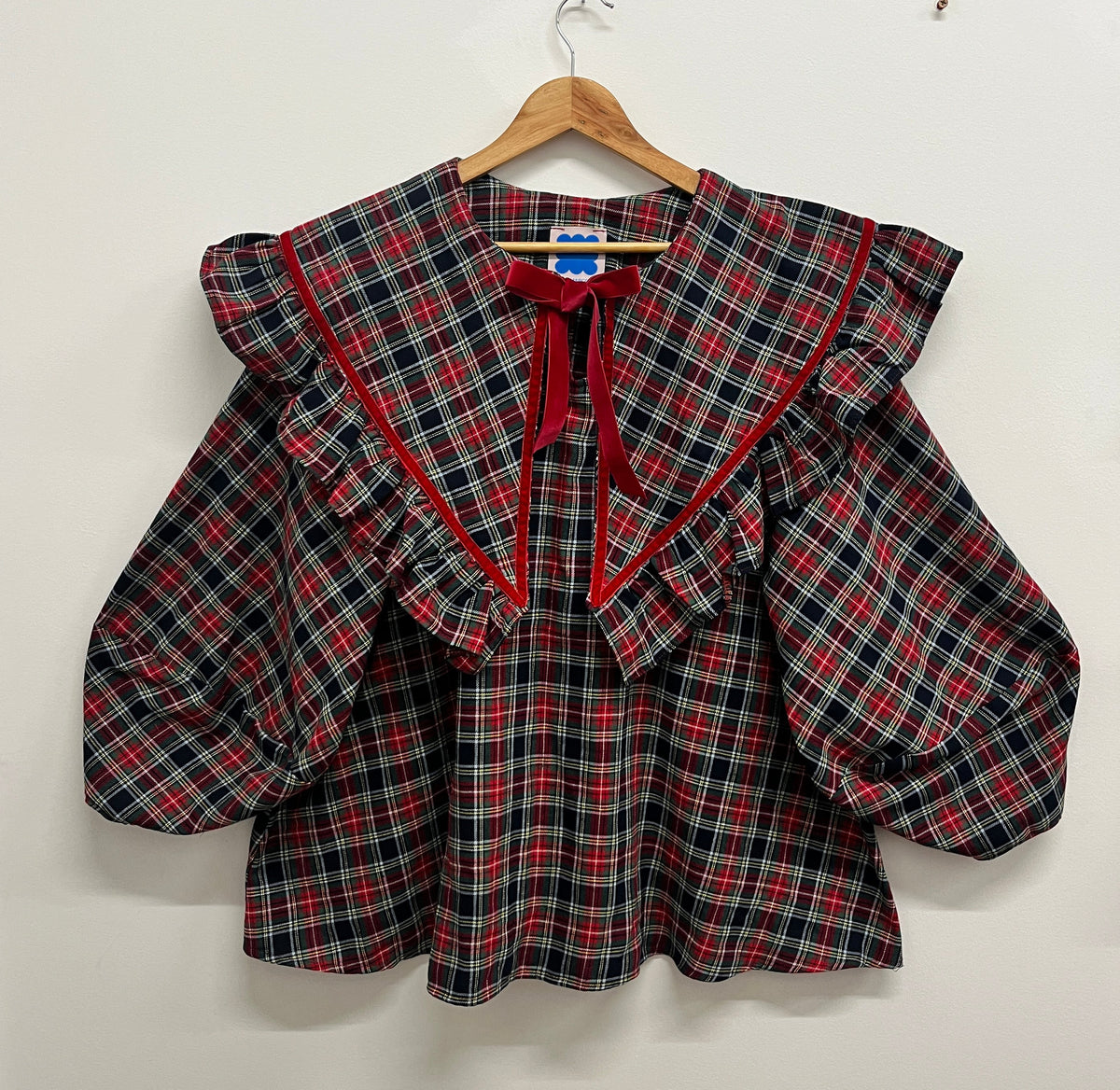 OLIVIA BLOUSE: John Louden Brushed cotton collection.