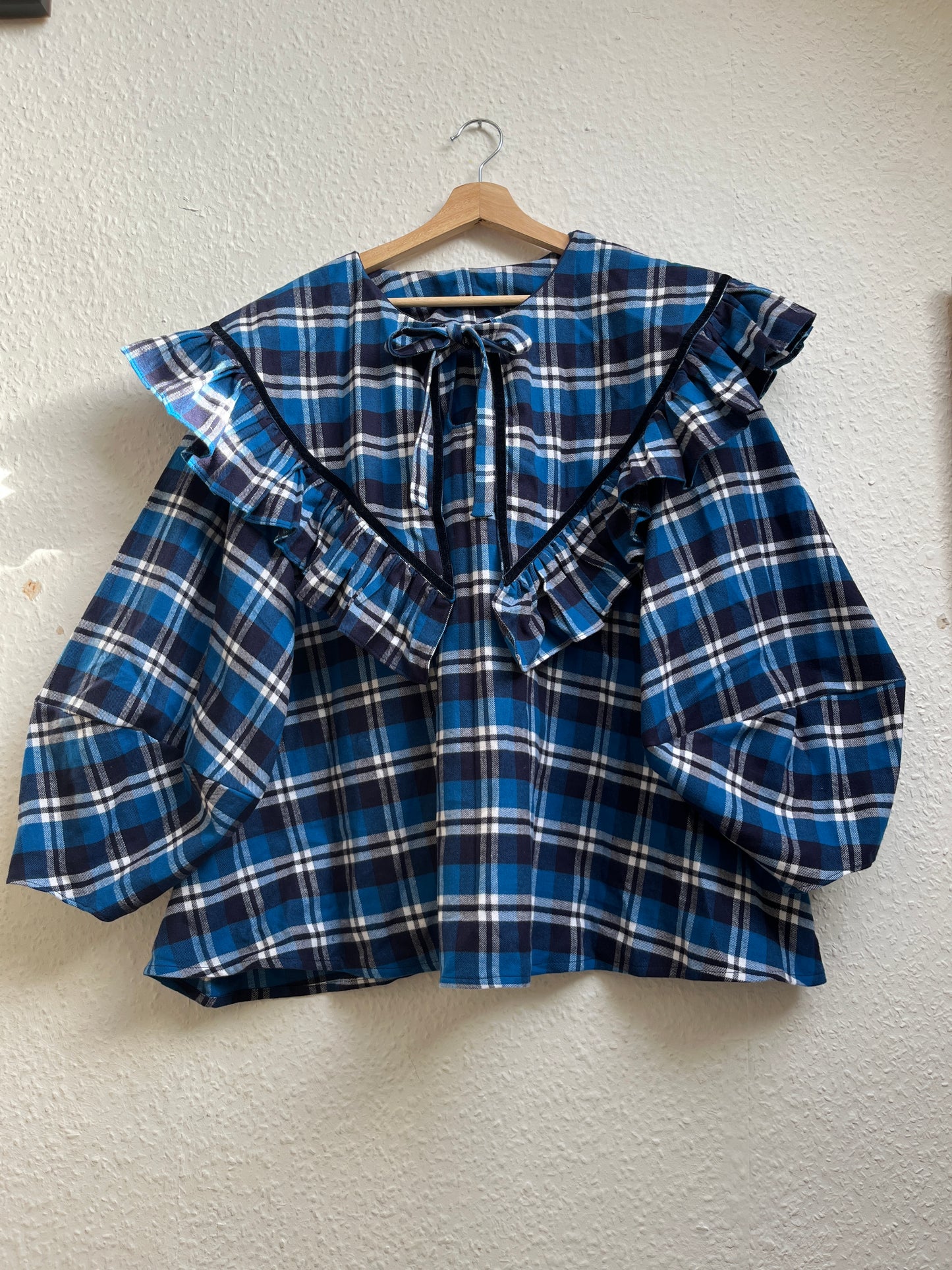 Brushed cotton blouse. Size Large