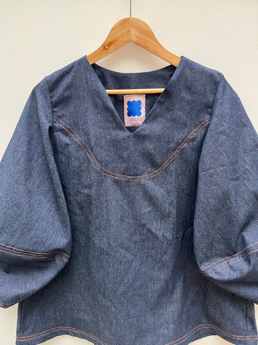 Atlas top: Indigo denim