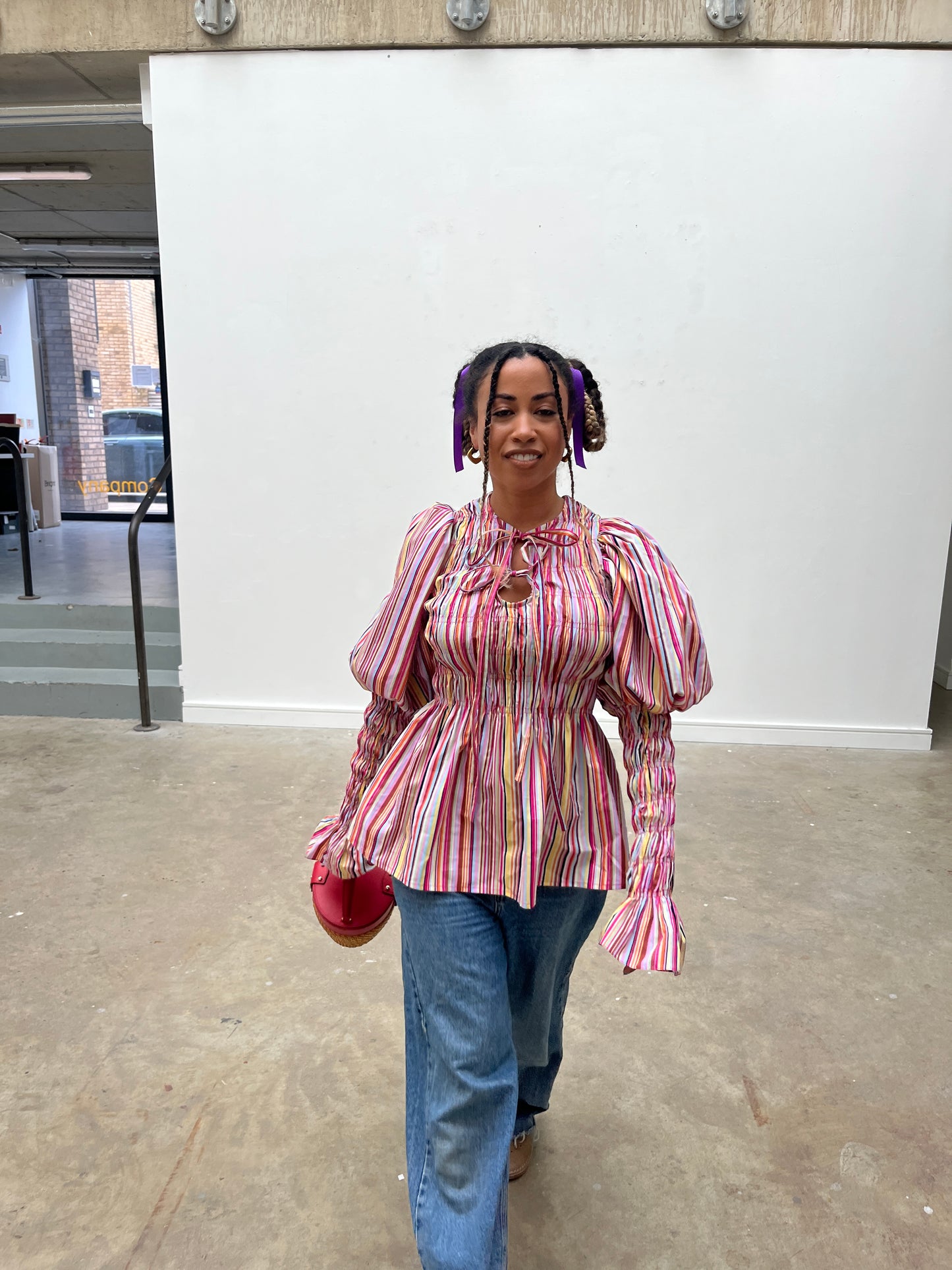 Raquel blouse: printed cotton poplin