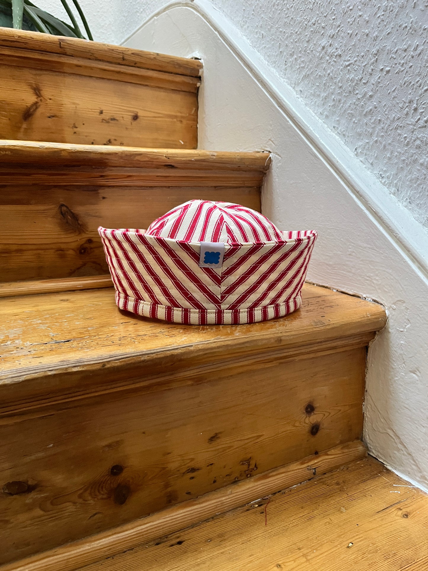 SAILOR HAT: Cotton Ticking Canvas