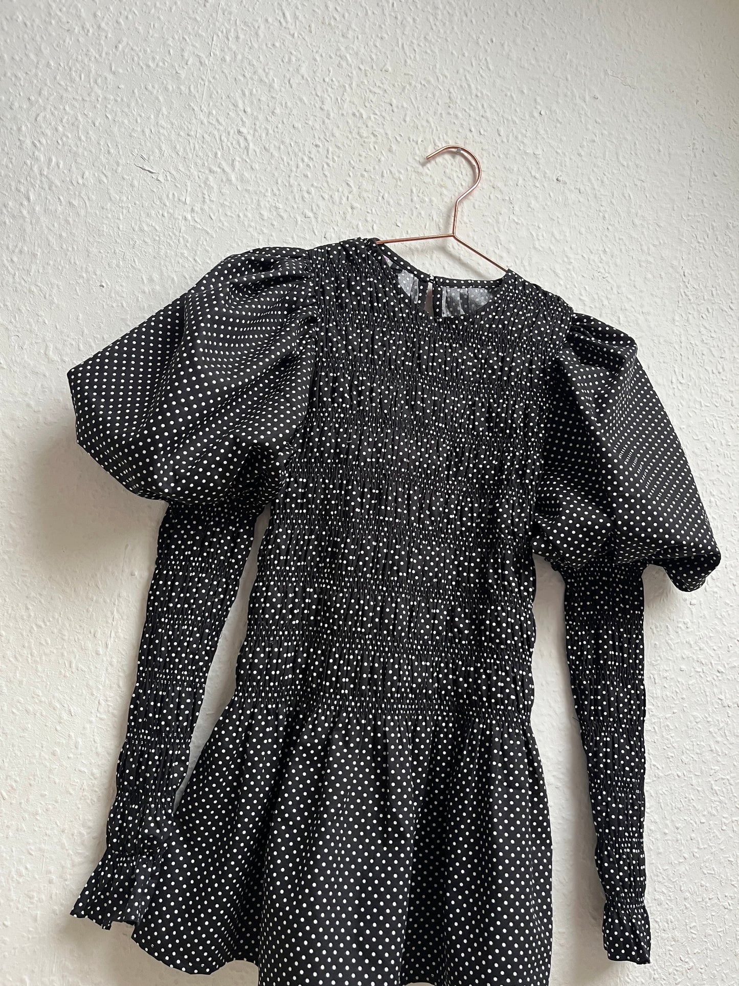 Raquel maxi dress: polka dots cotton poplin