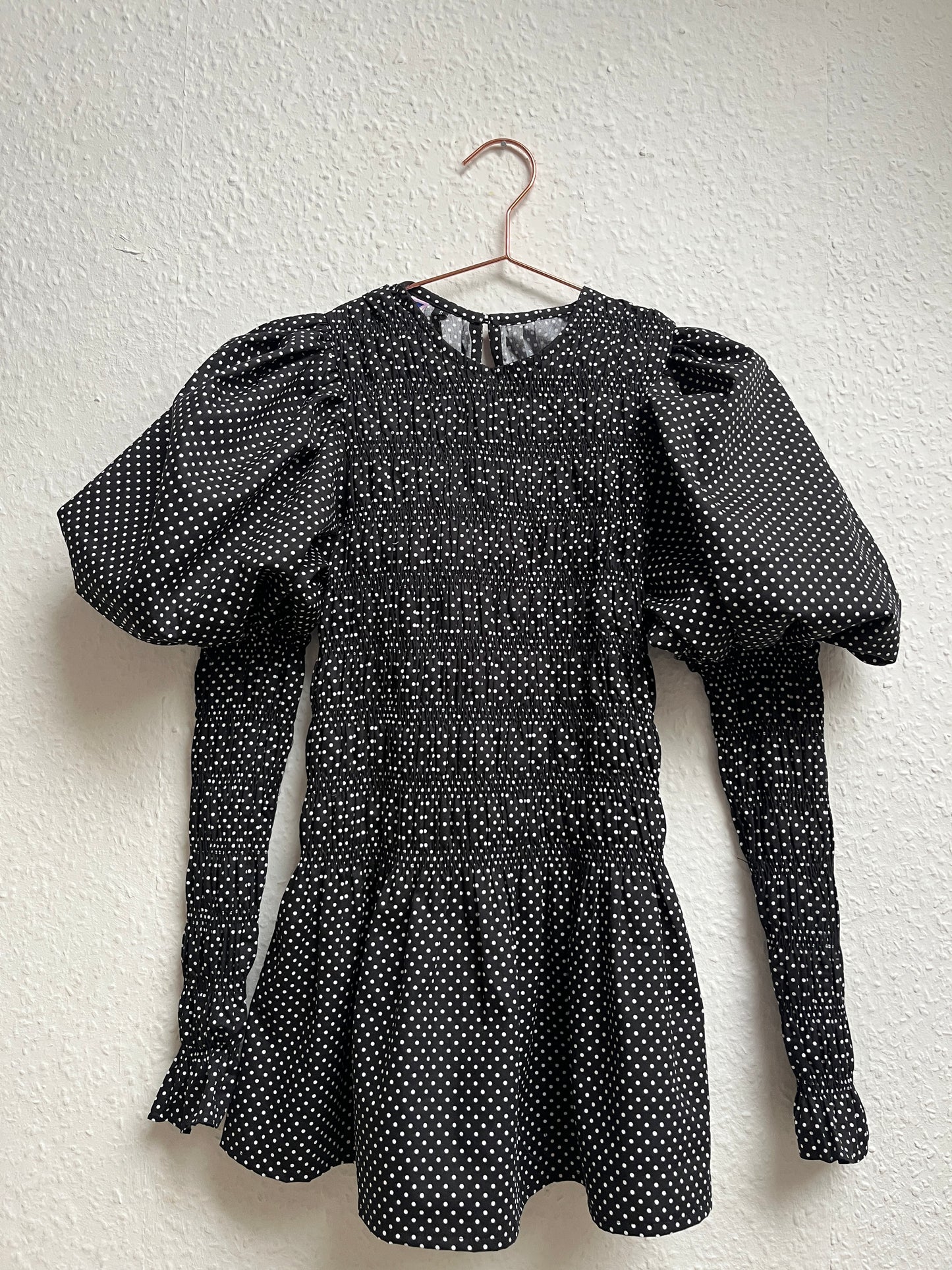 Raquel maxi dress: polka dots cotton poplin