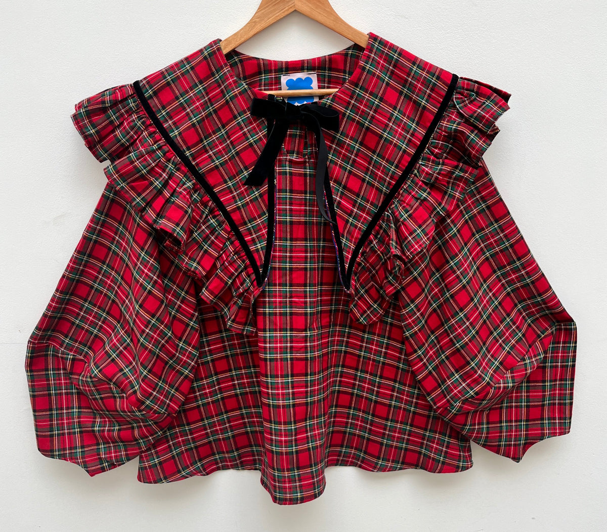 OLIVIA BLOUSE: John Louden Brushed cotton collection.