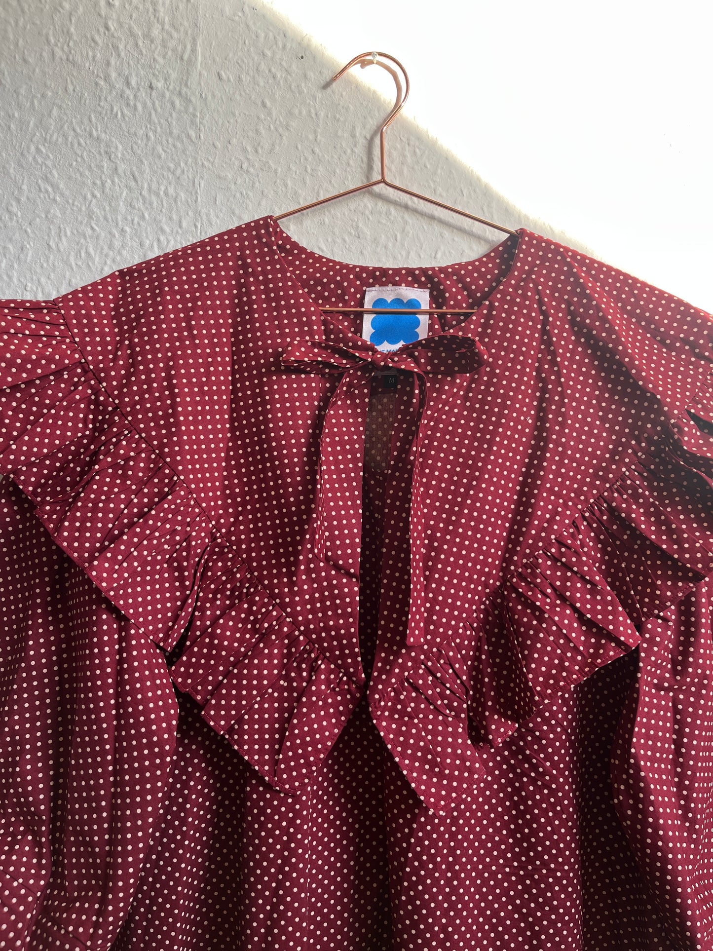 OLIVIA BLOUSE: Printed coton poplin