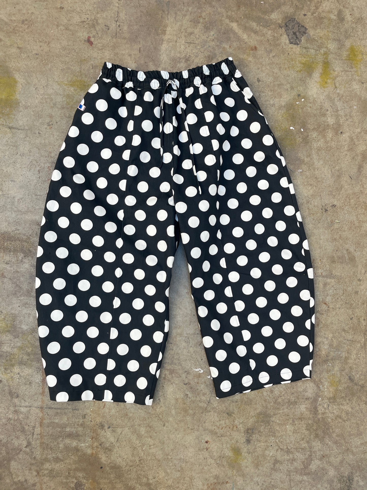 ROSER TROUSERS: Limited edition Polka dot denim