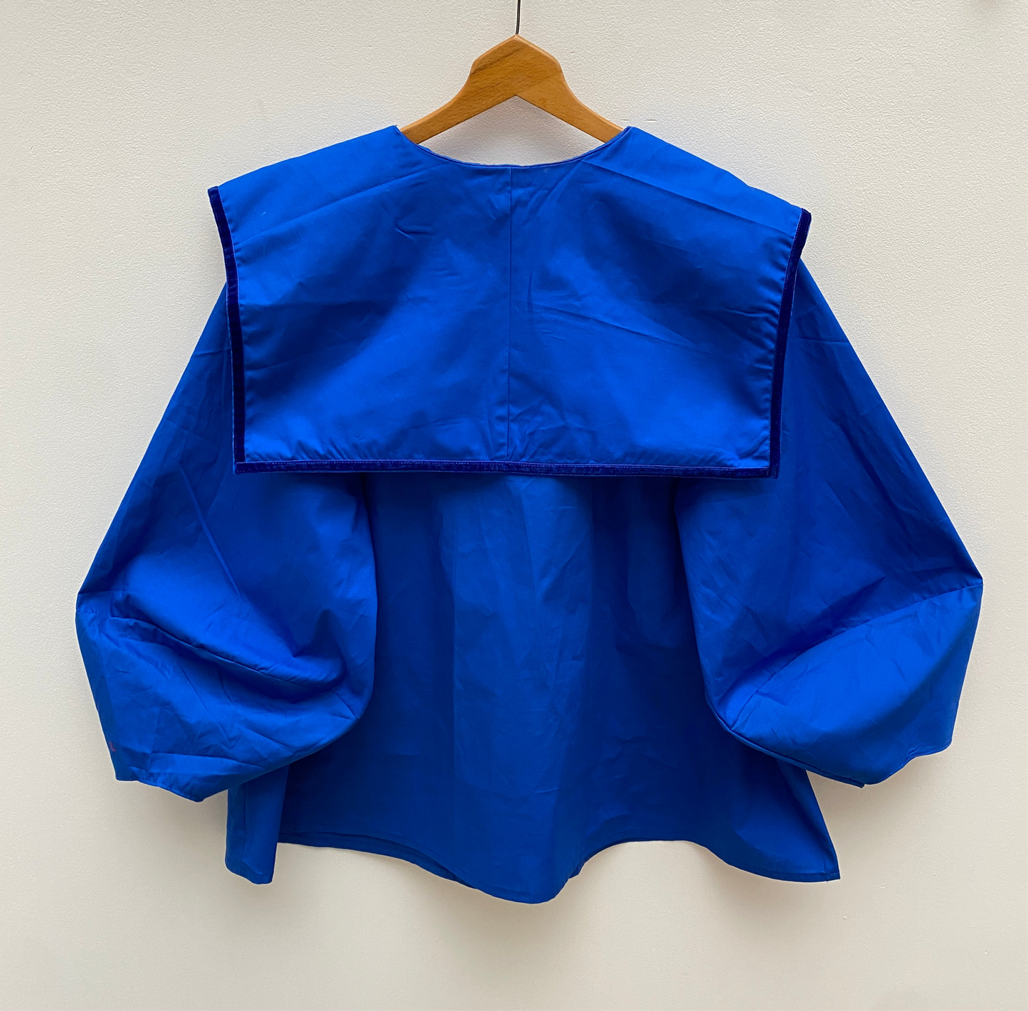 DALI BLOUSE: Plain coton poplin