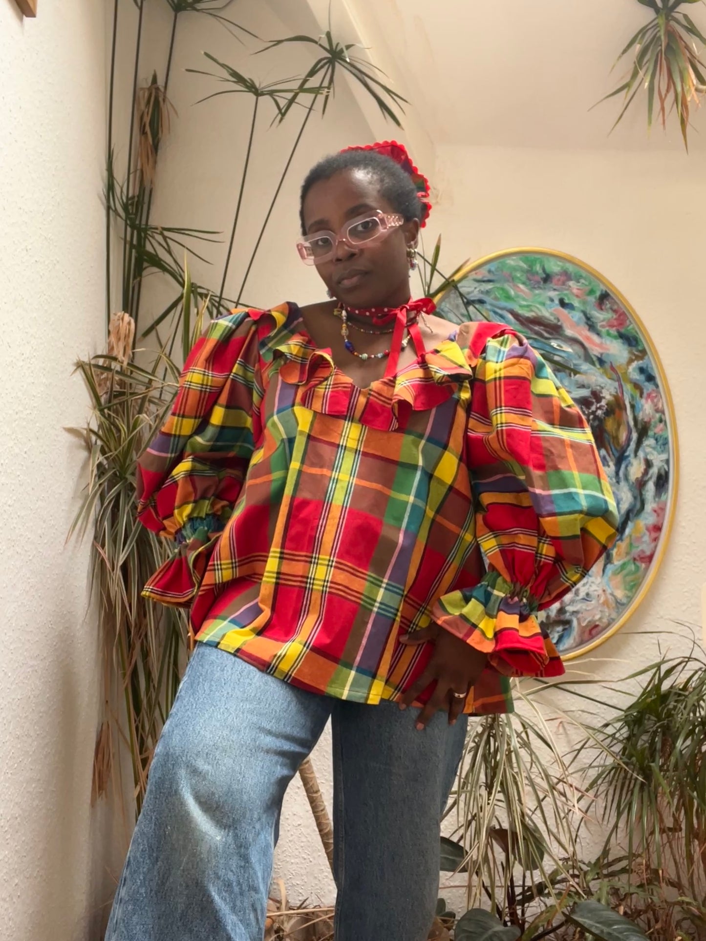 LAURA BLOUSE: Cotton poplin