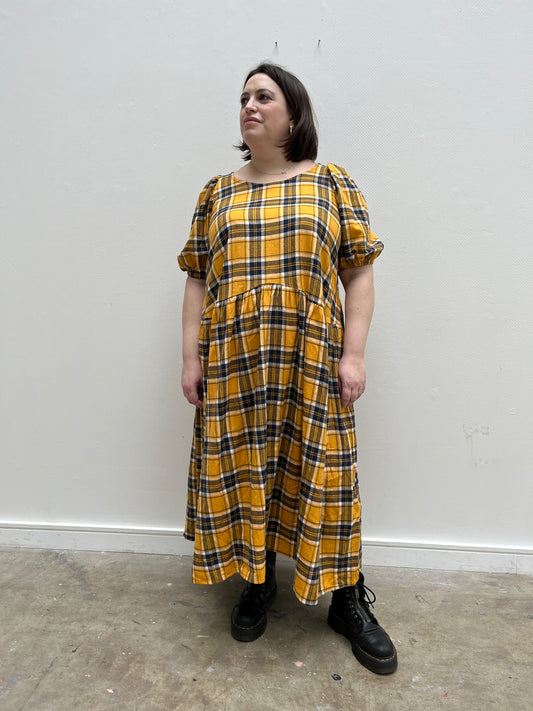CARMEN DRESS: John Louden Brushed cotton collection.