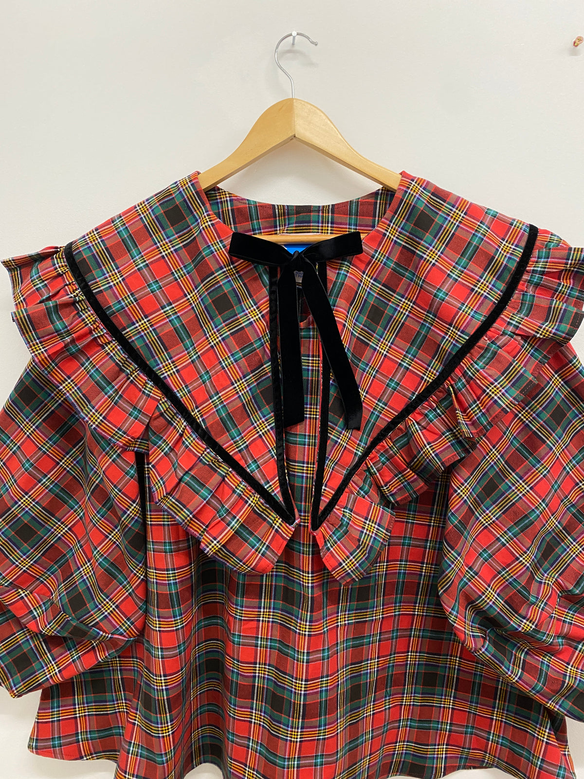 Olivia blouse: Deadstock brushed cotton.