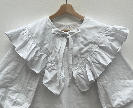 OLIVIA MINI DRESS: Plain cotton poplin.