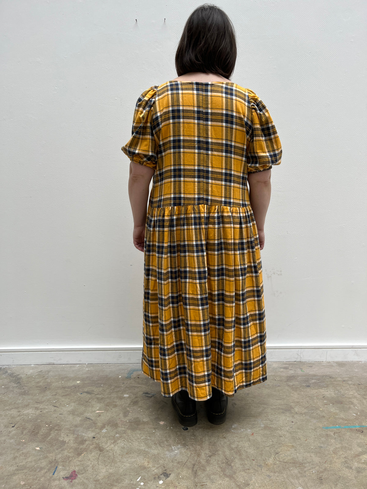 CARMEN DRESS: John Louden Brushed cotton collection.