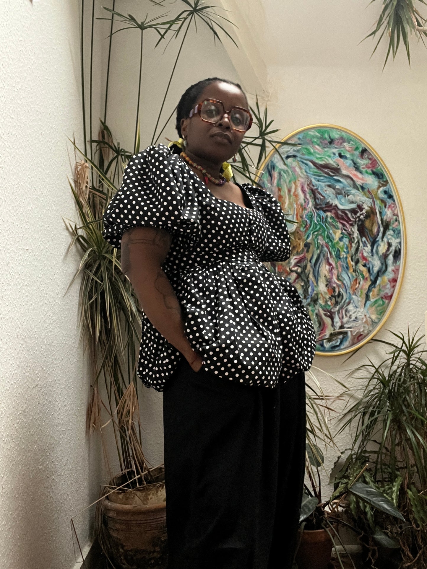 LIDIA BLOUSE: Cotton poplin