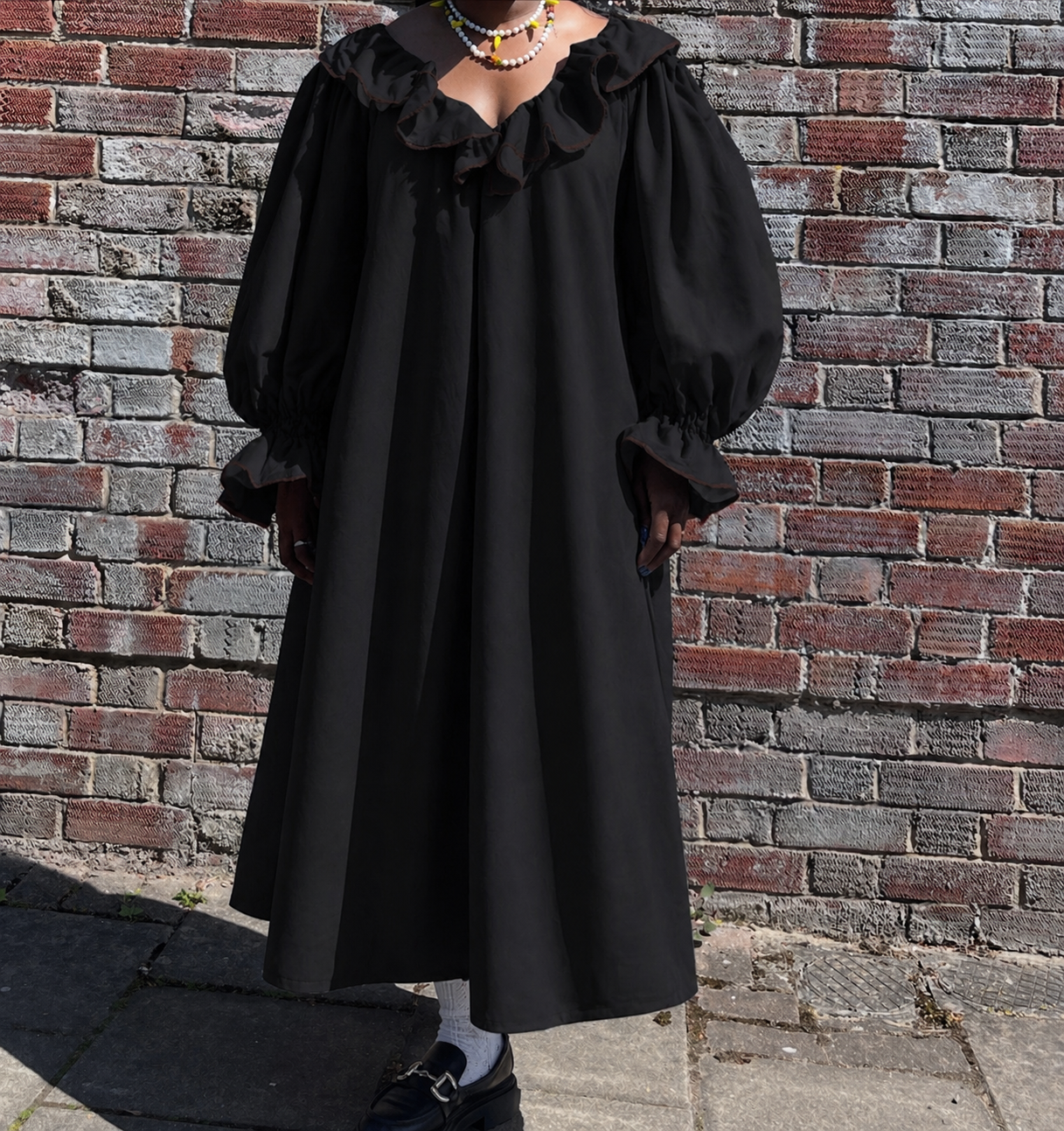 LAURA DRESS: Cotton poplin