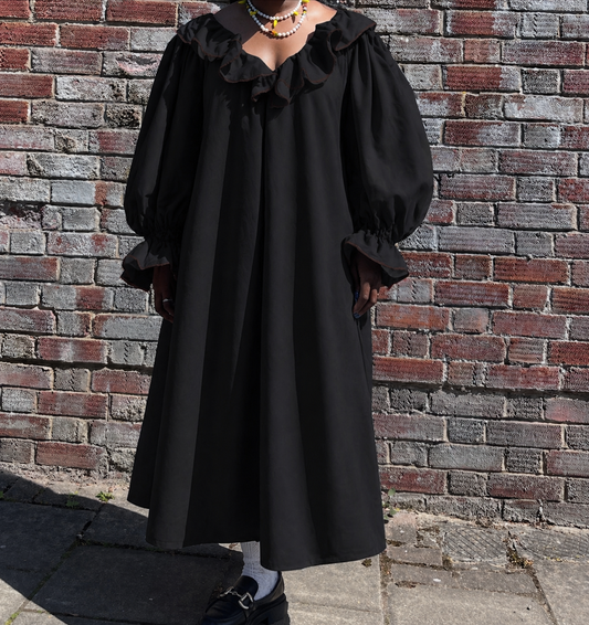 LAURA DRESS: Cotton poplin