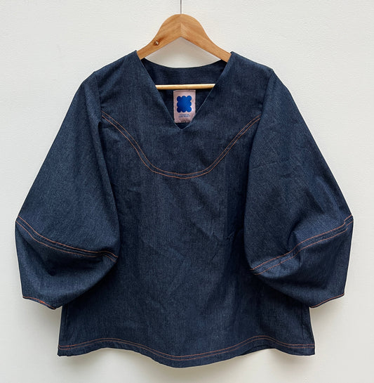 Atlas top: Indigo denim