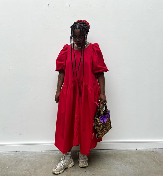 Carmen dress: Cotton poplin