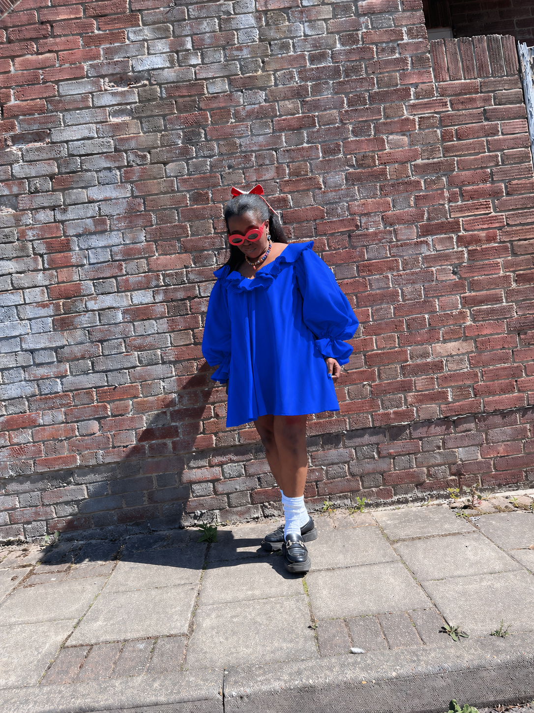 LAURA DRESS: Cotton poplin