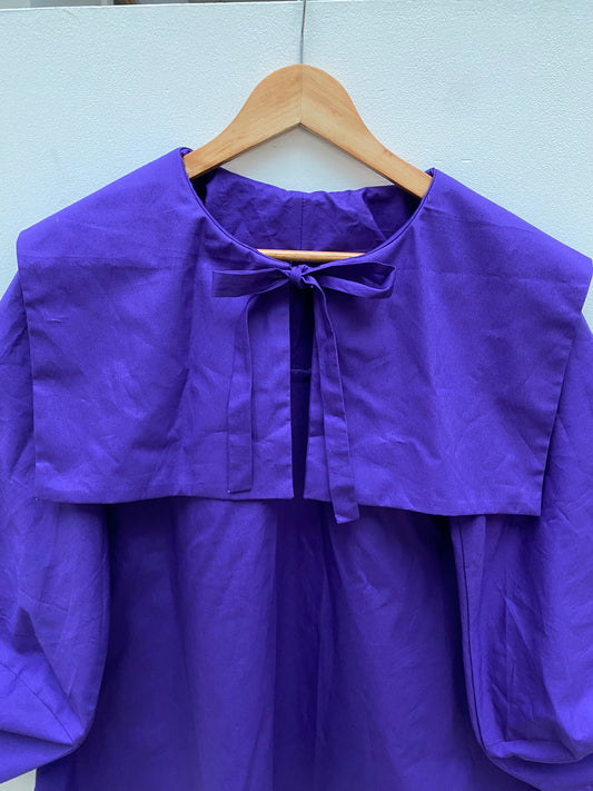 Dali maxi dress: Plain cotton poplin
