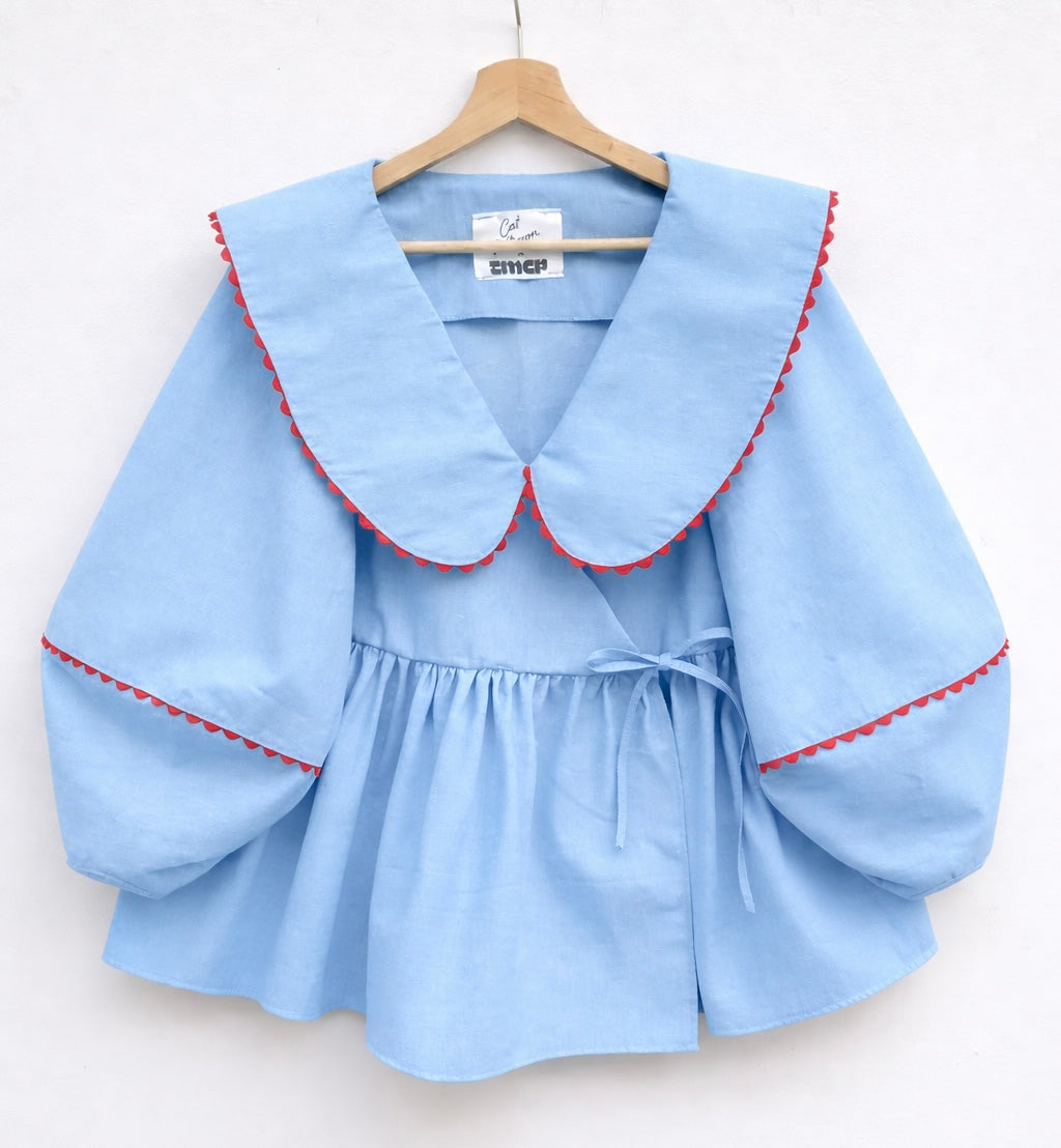 The Cat Patterson Collection: The plain cotton poplin blouse.