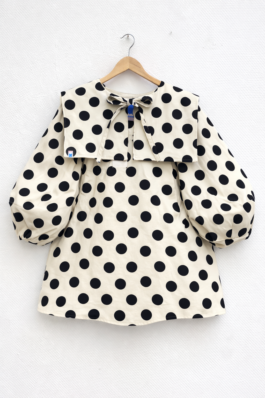 DALI MINI DRESS: Limited edition Polka dot denim.