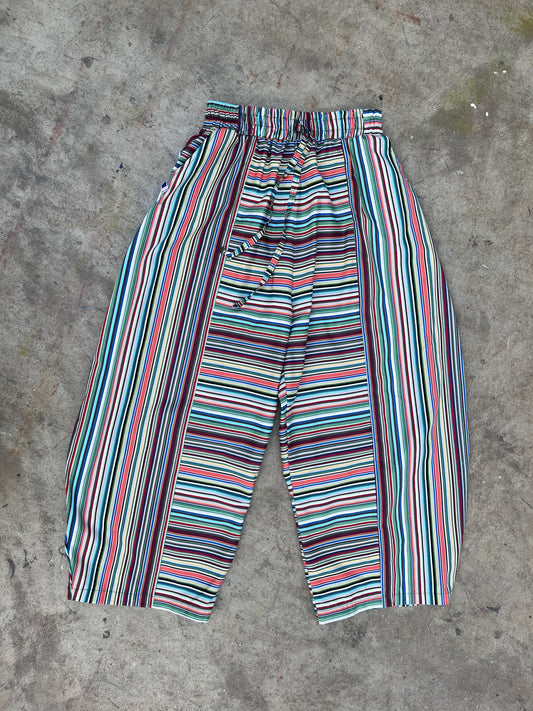 Roser trousers: printed cotton poplin