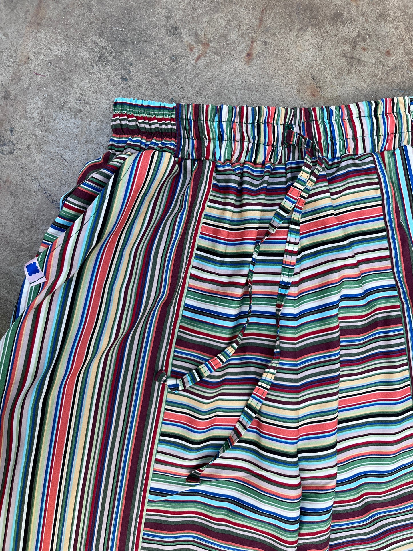 Roser trousers: printed cotton poplin