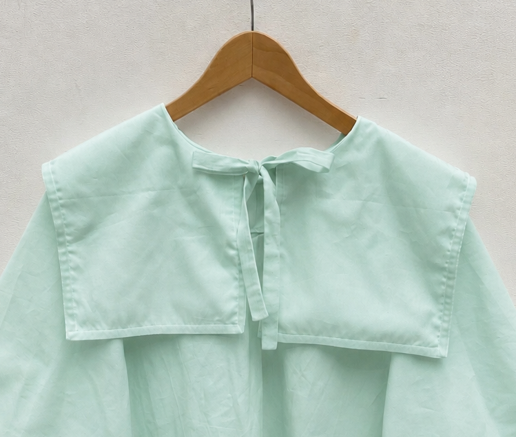 DALI BLOUSE: Plain coton poplin