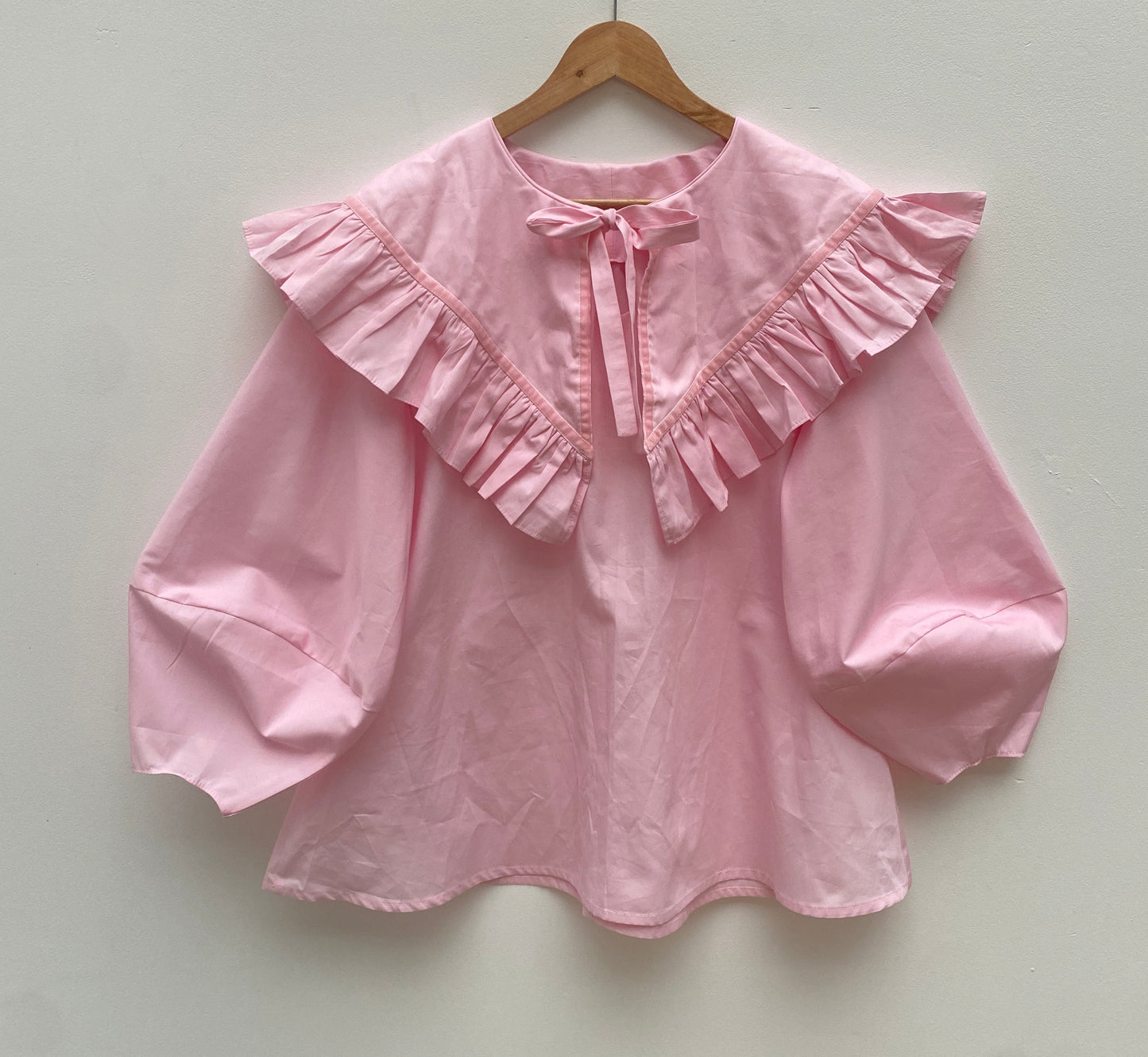 OLIVIA BLOUSE: Plain coton poplin