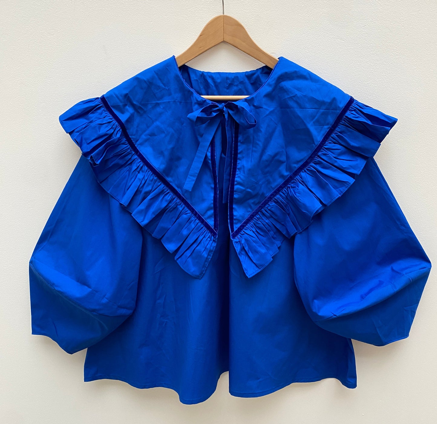 OLIVIA BLOUSE: Plain coton poplin
