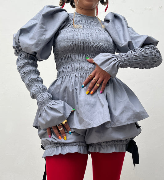 Raquel Blouse: plain cotton poplin.