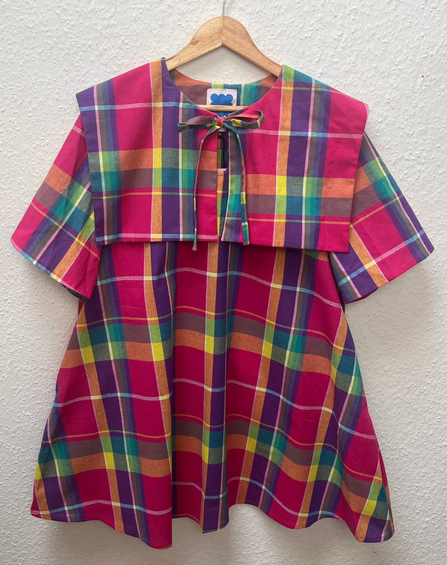 Dali dress: 100% cotton madras