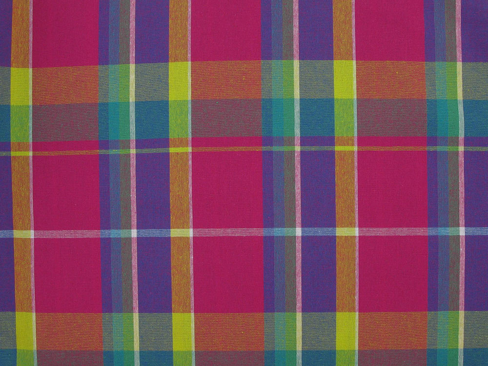 Olivia blouse: 100% cotton Madras.
