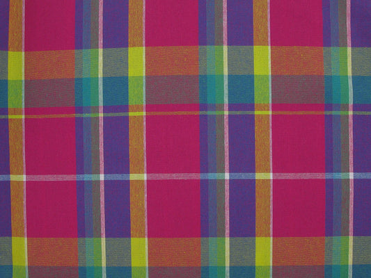 Olivia blouse: 100% cotton Madras.