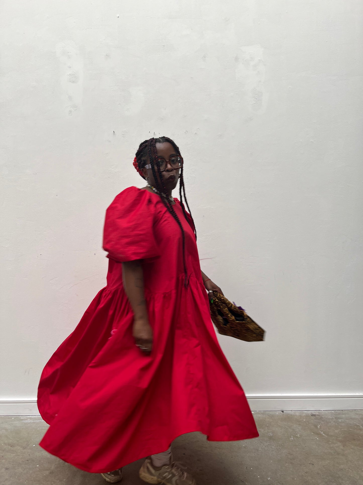 Carmen dress: Cotton poplin