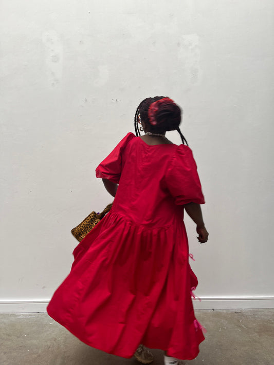 Carmen dress: Cotton poplin