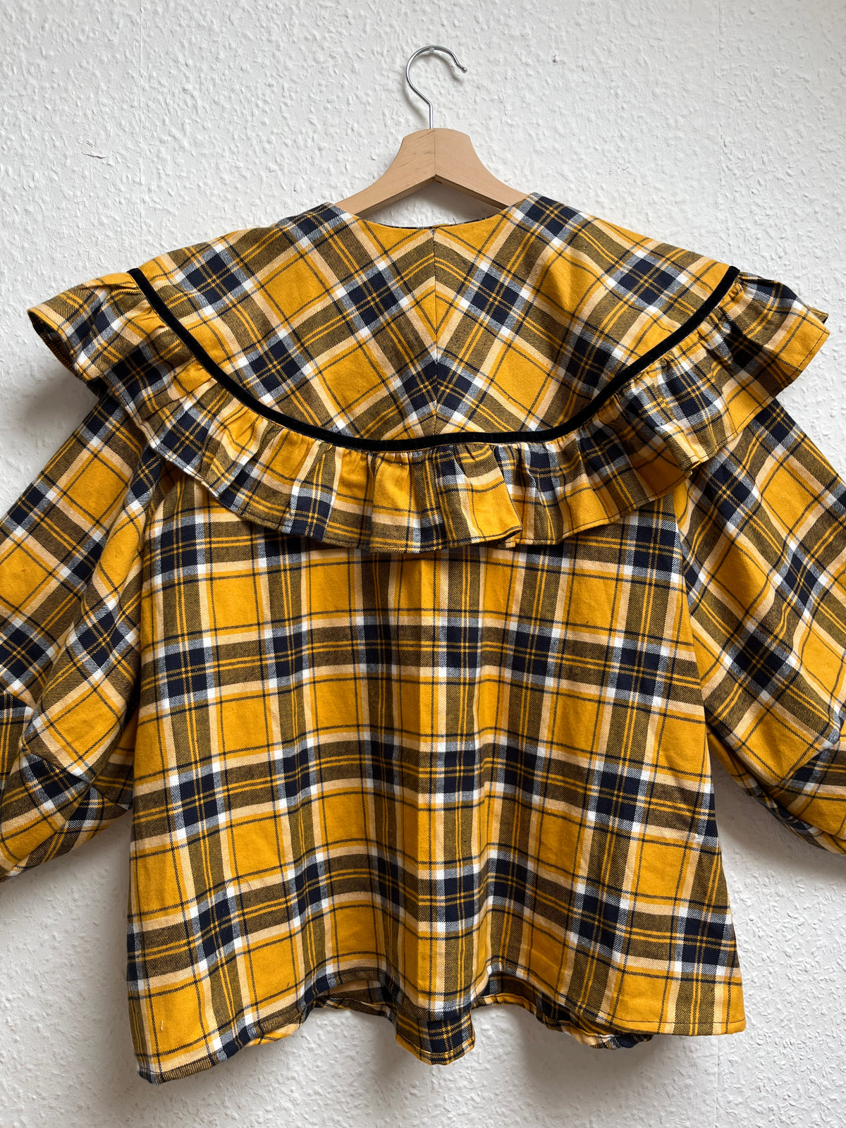 OLIVIA BLOUSE: John Louden Brushed cotton collection.