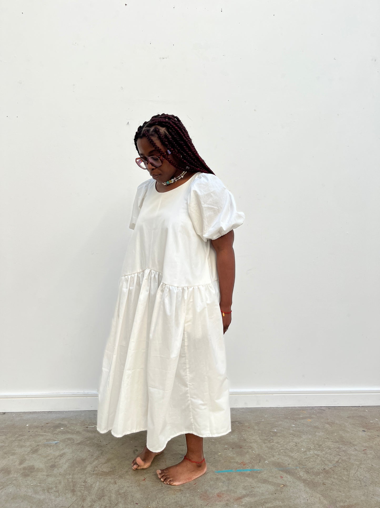 Carmen dress: Cotton poplin