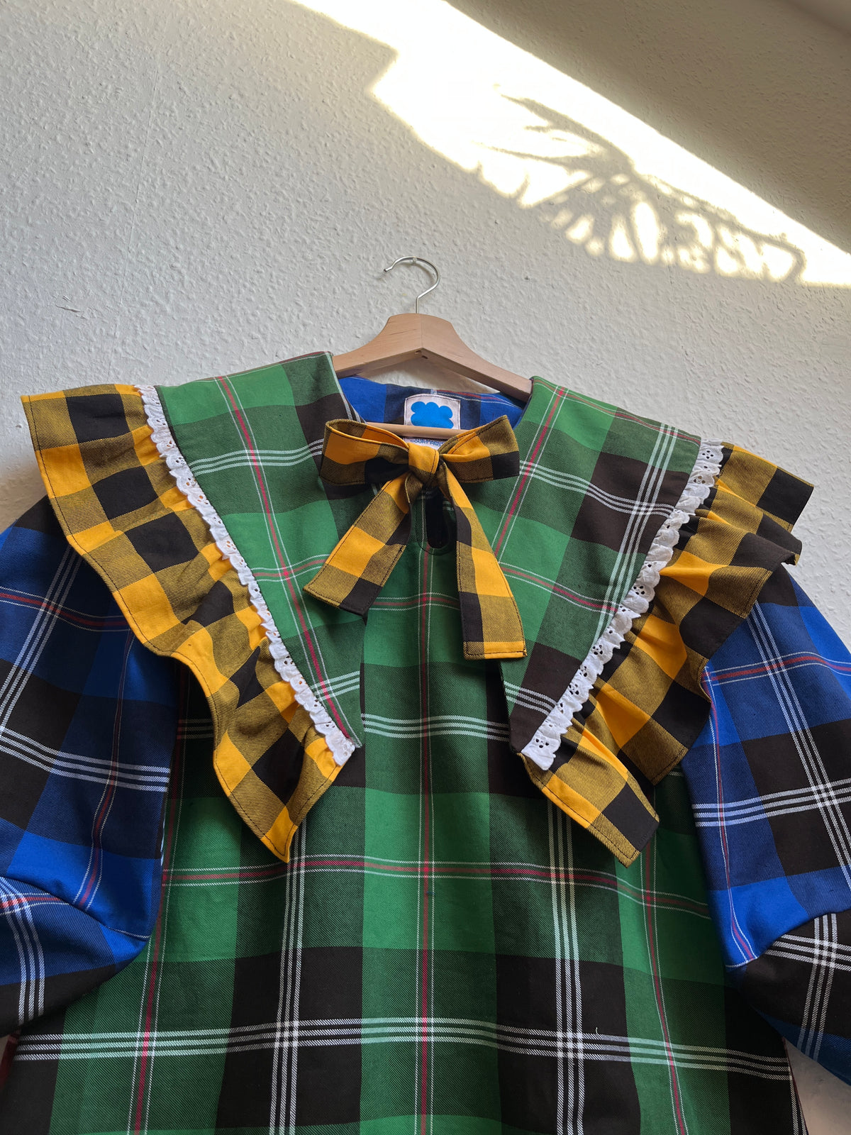 OLIVIA BLOUSE: Fabric mix