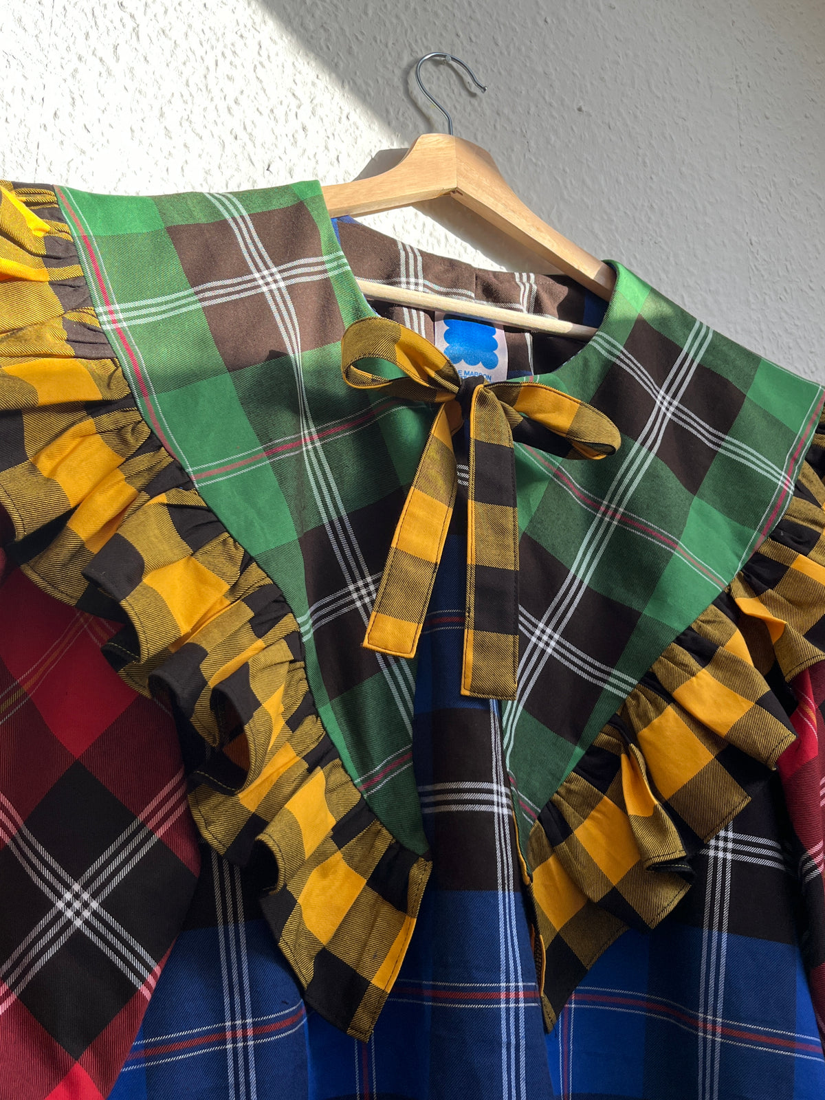 OLIVIA BLOUSE: Fabric mix