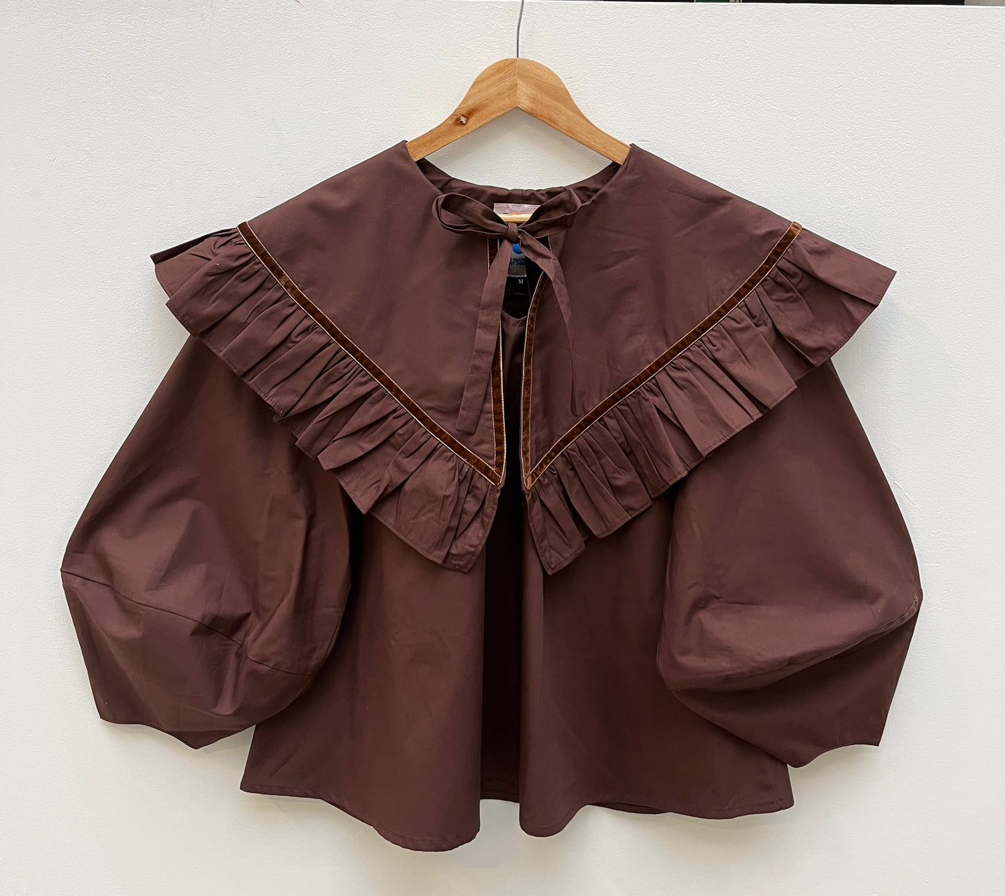 OLIVIA BLOUSE: Plain coton poplin